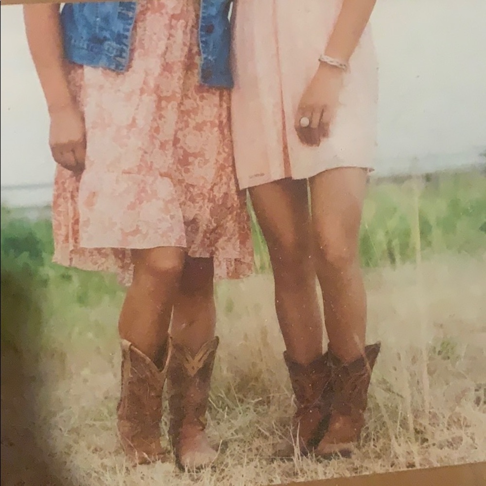 Buckskin leather Cowgirl Boots